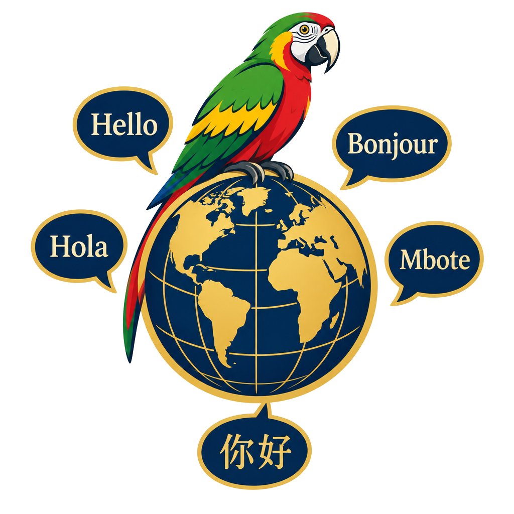 Tshaku parrot logo